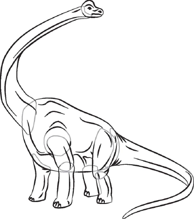 Brachiosaurus Drawing at GetDrawings | Free download