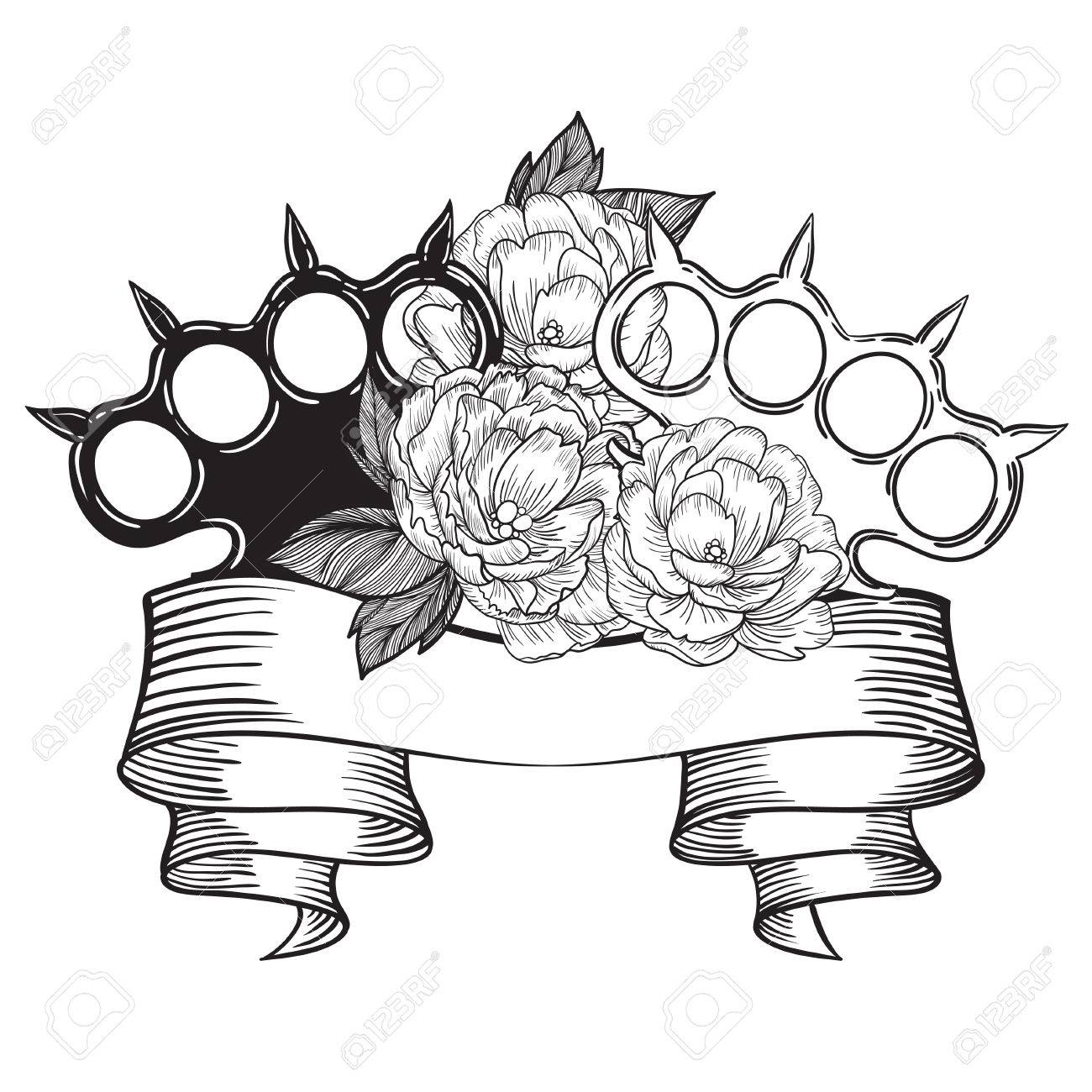 Brass Knuckle Drawing At Getdrawings Free Download 8454