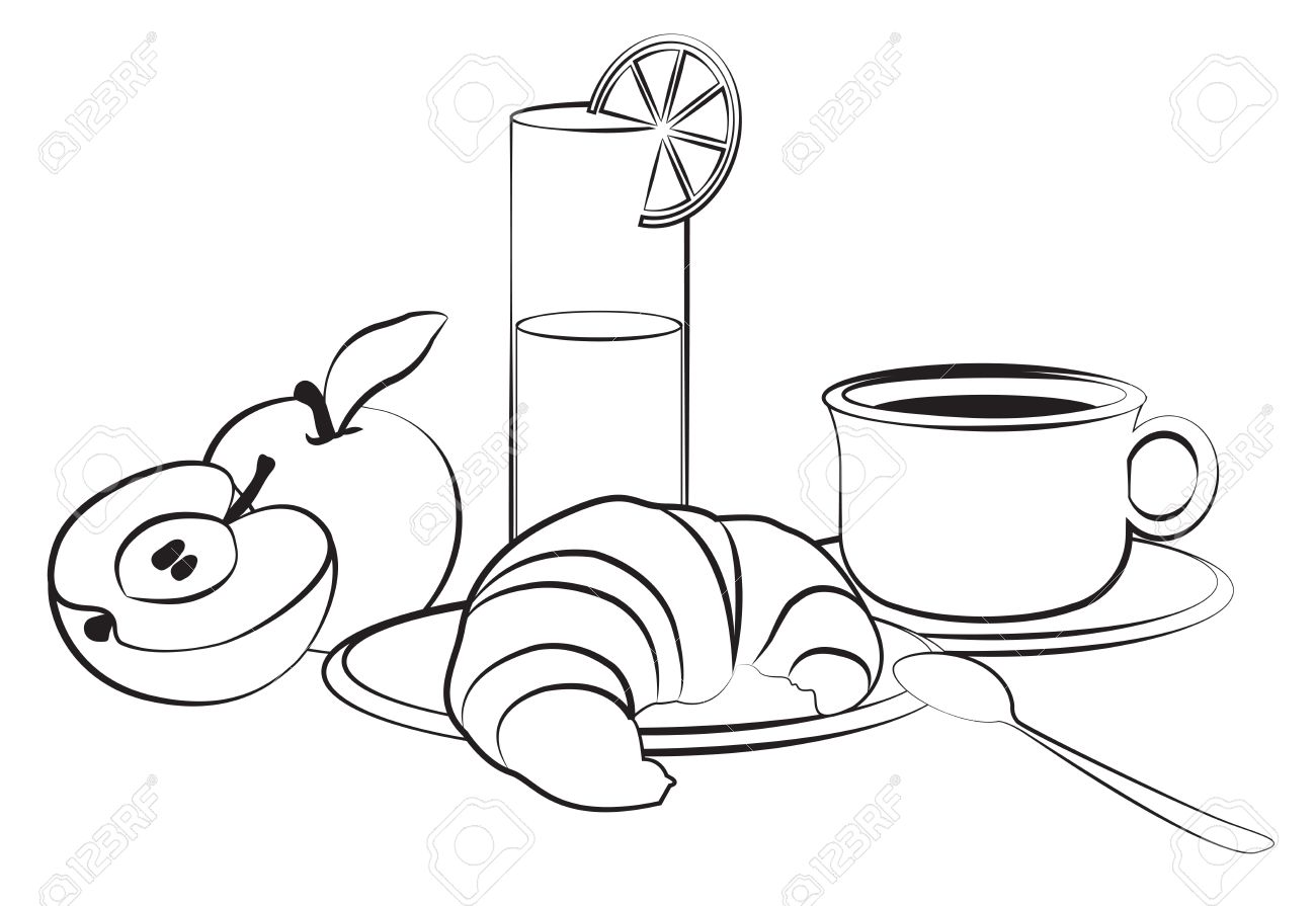 Breakfast Drawing at GetDrawings | Free download