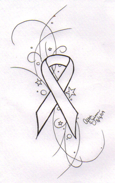 Breast Cancer Ribbon Drawing at GetDrawings | Free download