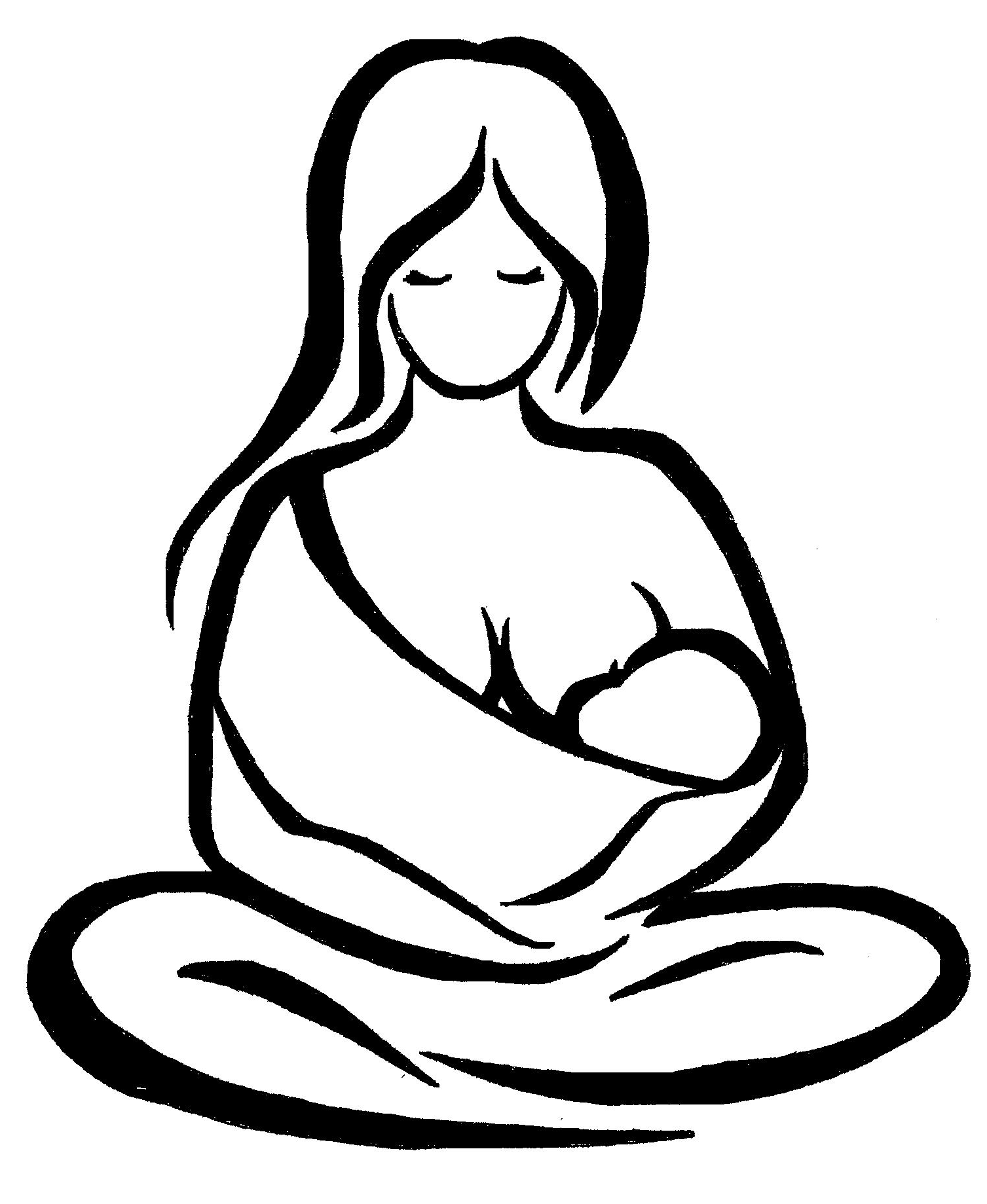 Breastfeeding Drawing at GetDrawings | Free download