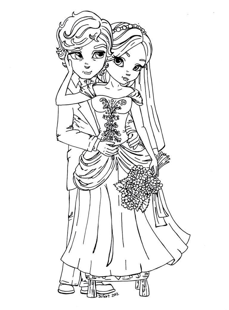 Indian Bride And Groom Drawing Easy - getallpicture