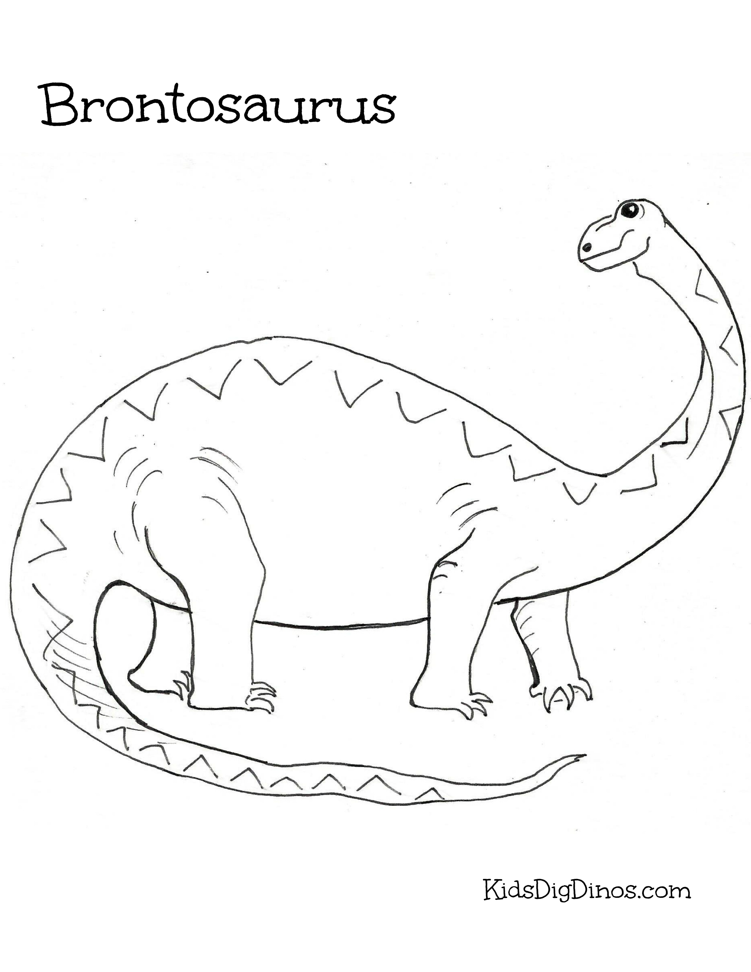 Бронтозавр рисунок