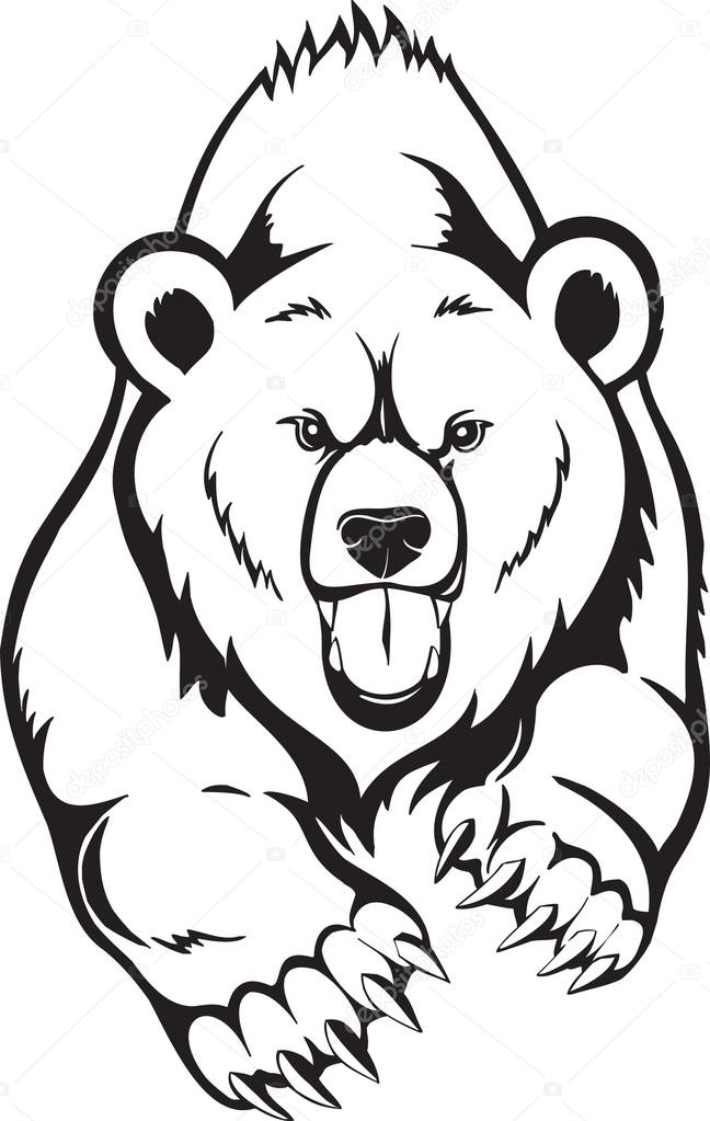 Brown Bear Line Drawing at GetDrawings Free download