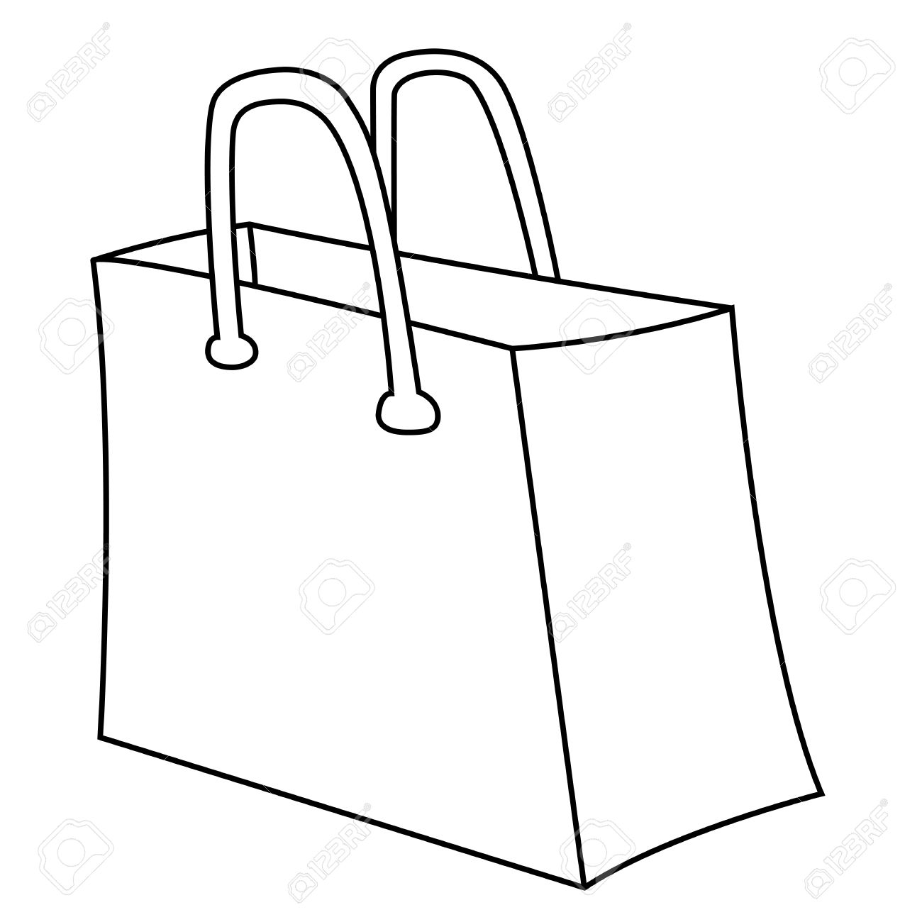 Pages Of Paper Shopping Bags Coloring Pages