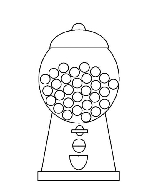 Bubble Gum Machine Drawing At GetDrawings Free Download