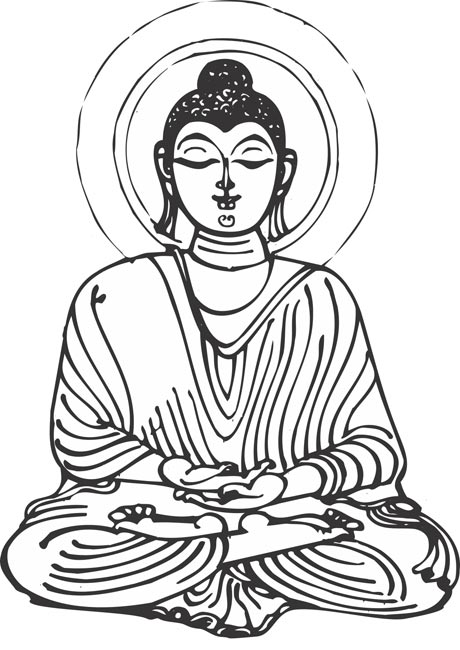 Buddha Drawing Step By Step at GetDrawings | Free download