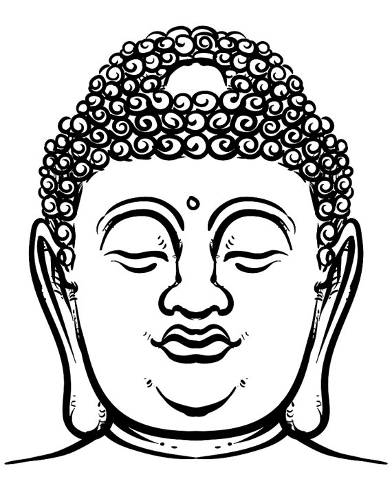 Buddha Face Drawing at GetDrawings | Free download