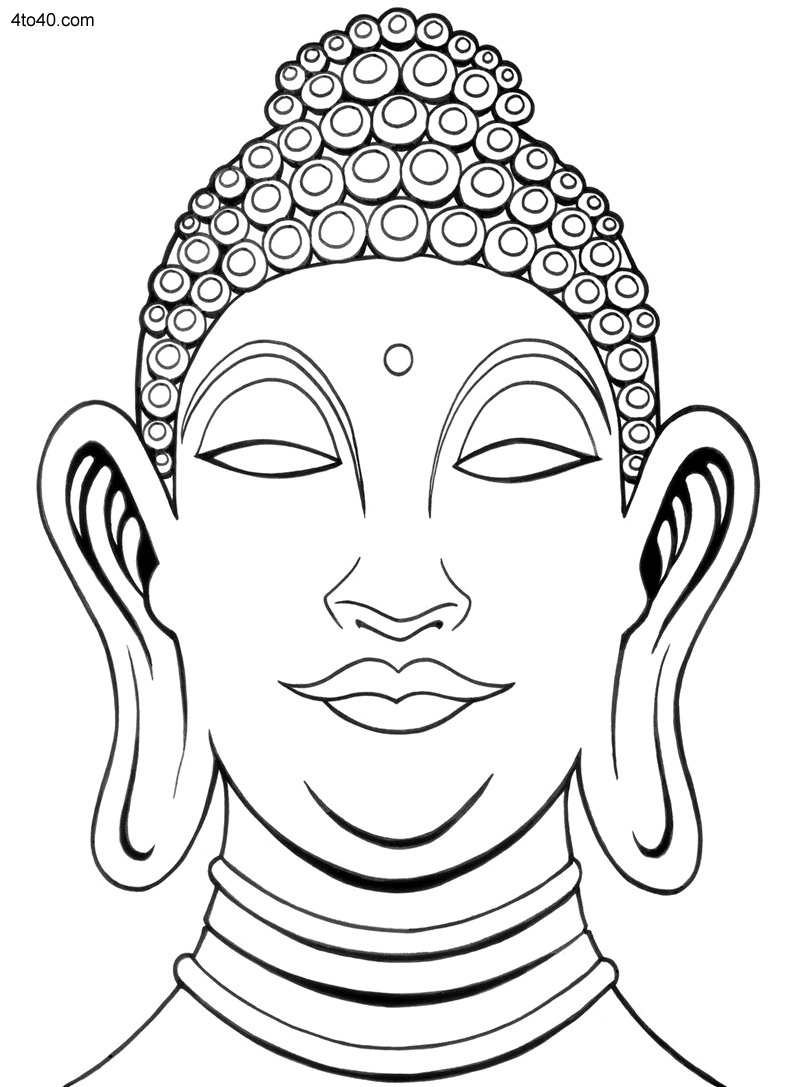 Buddha Face Line Drawing at GetDrawings | Free download