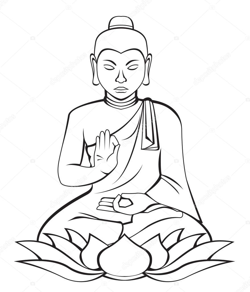 Buddha Head Drawing at GetDrawings | Free download