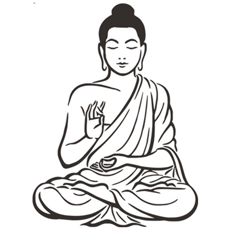 Buddha Line Drawing at GetDrawings | Free download