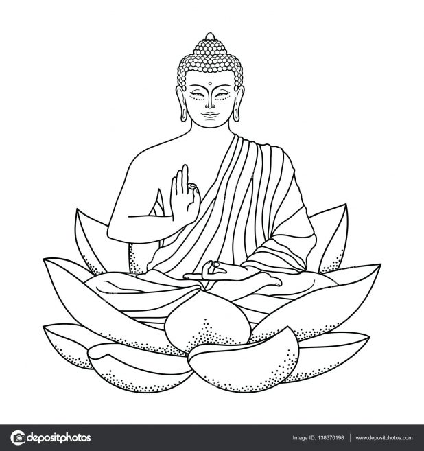 Buddha Outline Drawing at GetDrawings Free download