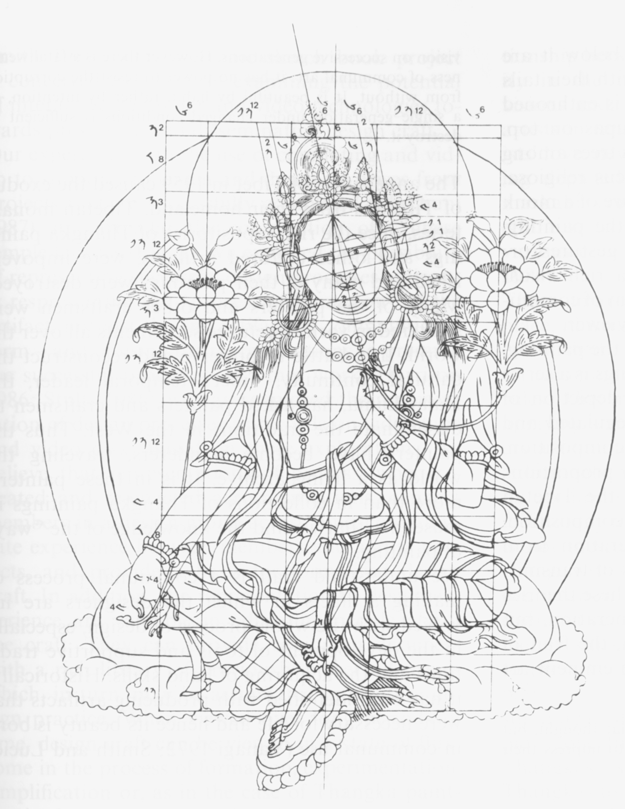 Будда Тибет эскиз