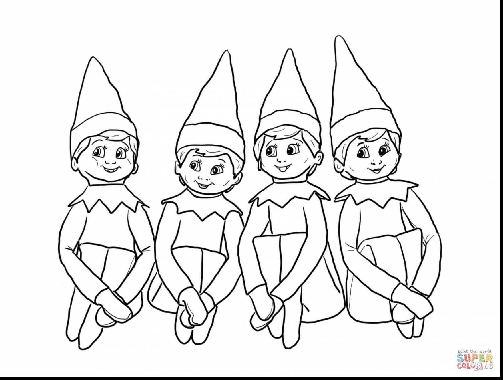 Buddy The Elf Coloring Pages Free