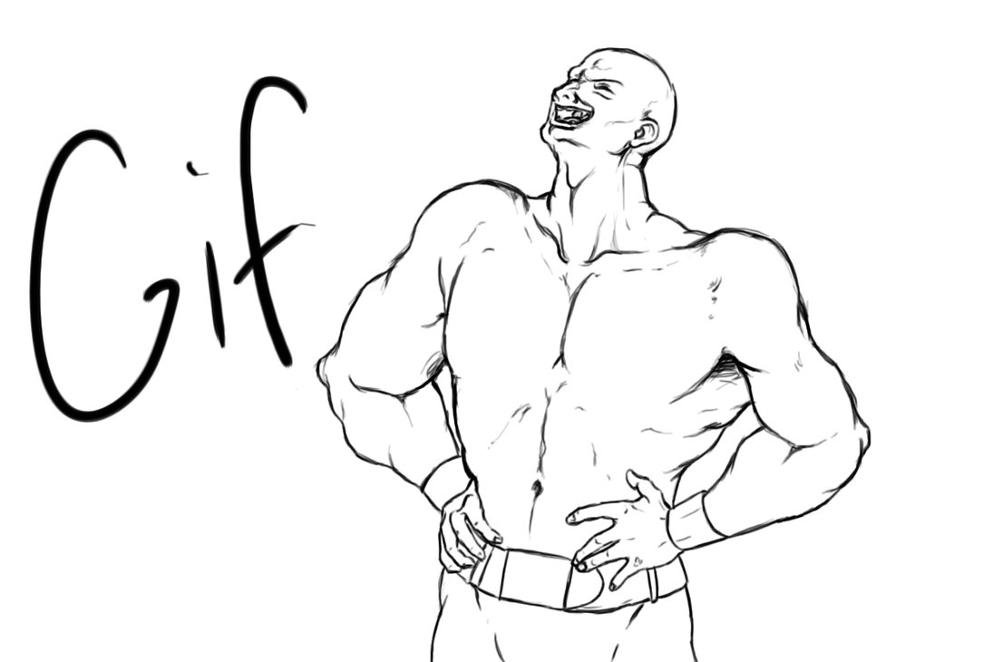Buff Guy Drawing at GetDrawings | Free download
