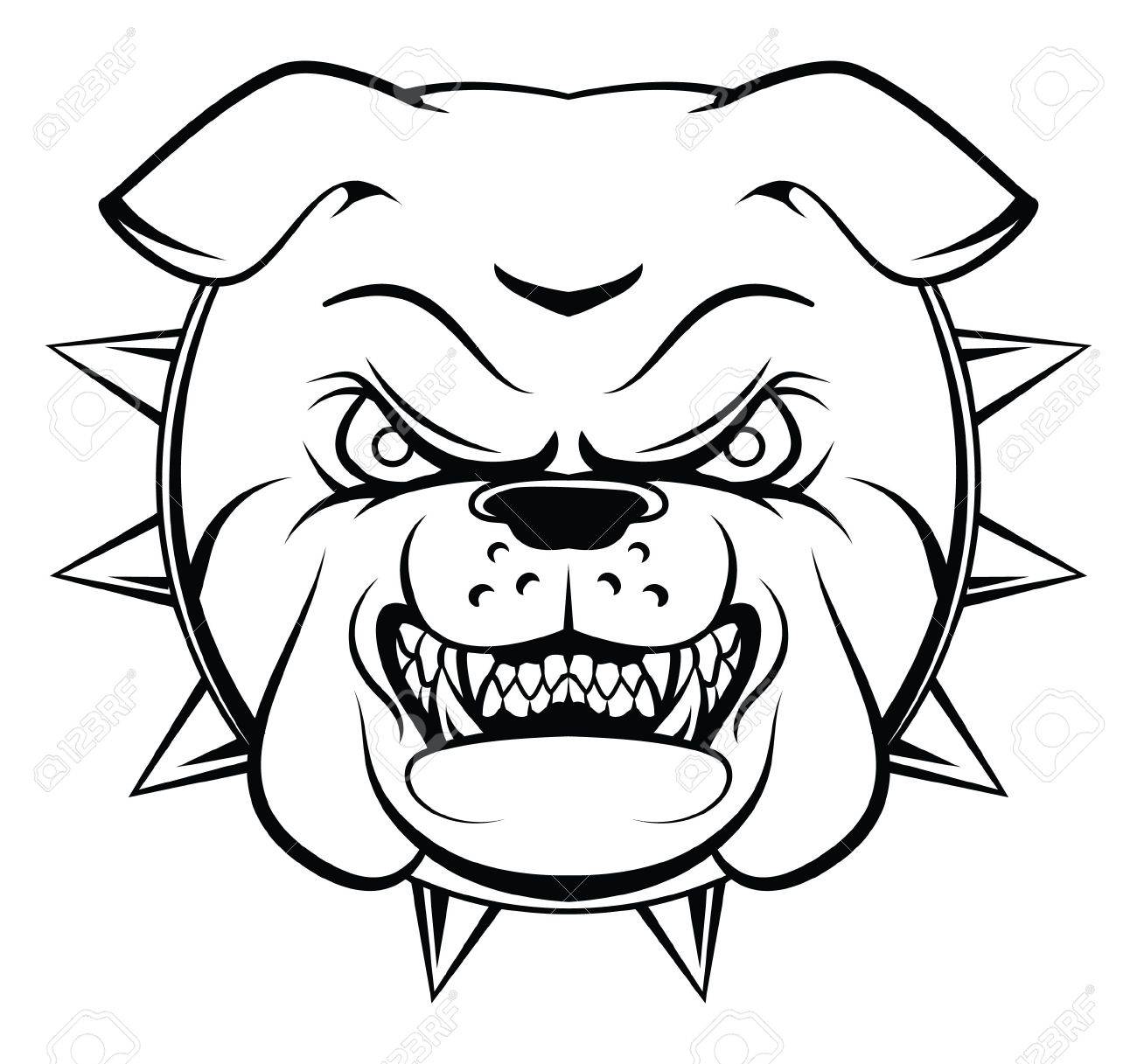 Bulldog Face Drawing at GetDrawings Free download