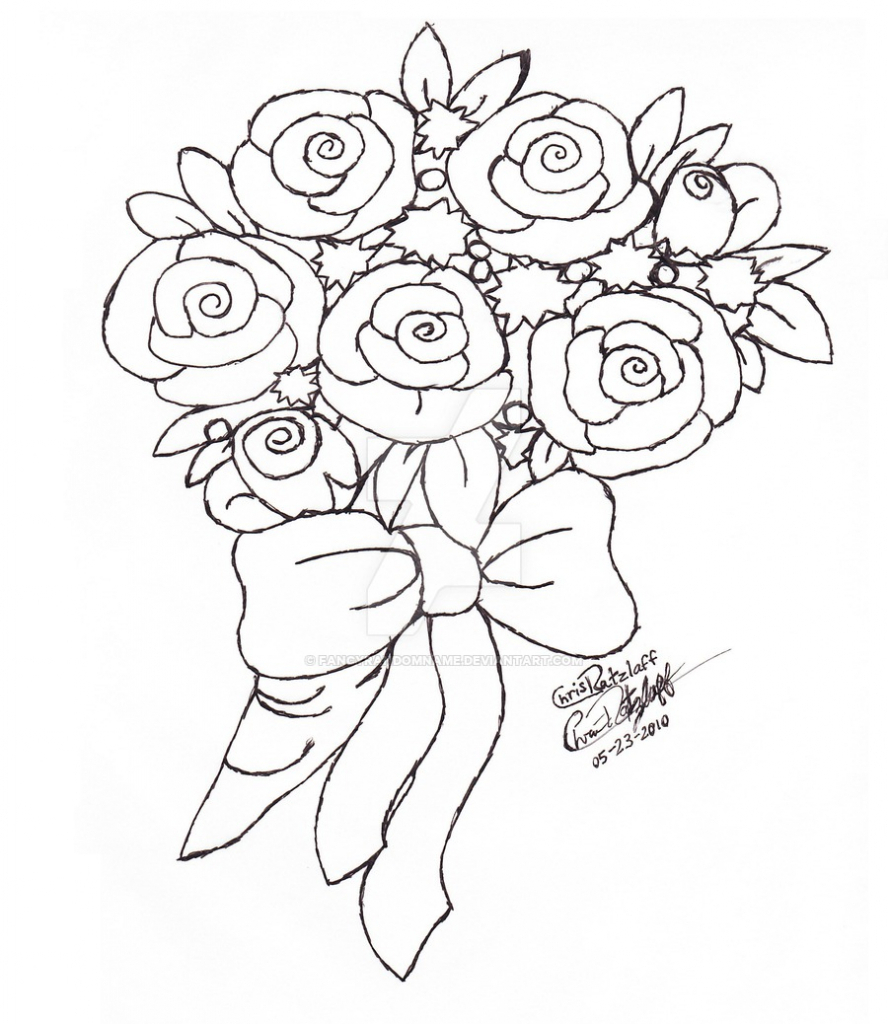 Bunch Of Roses Drawing at GetDrawings Free download