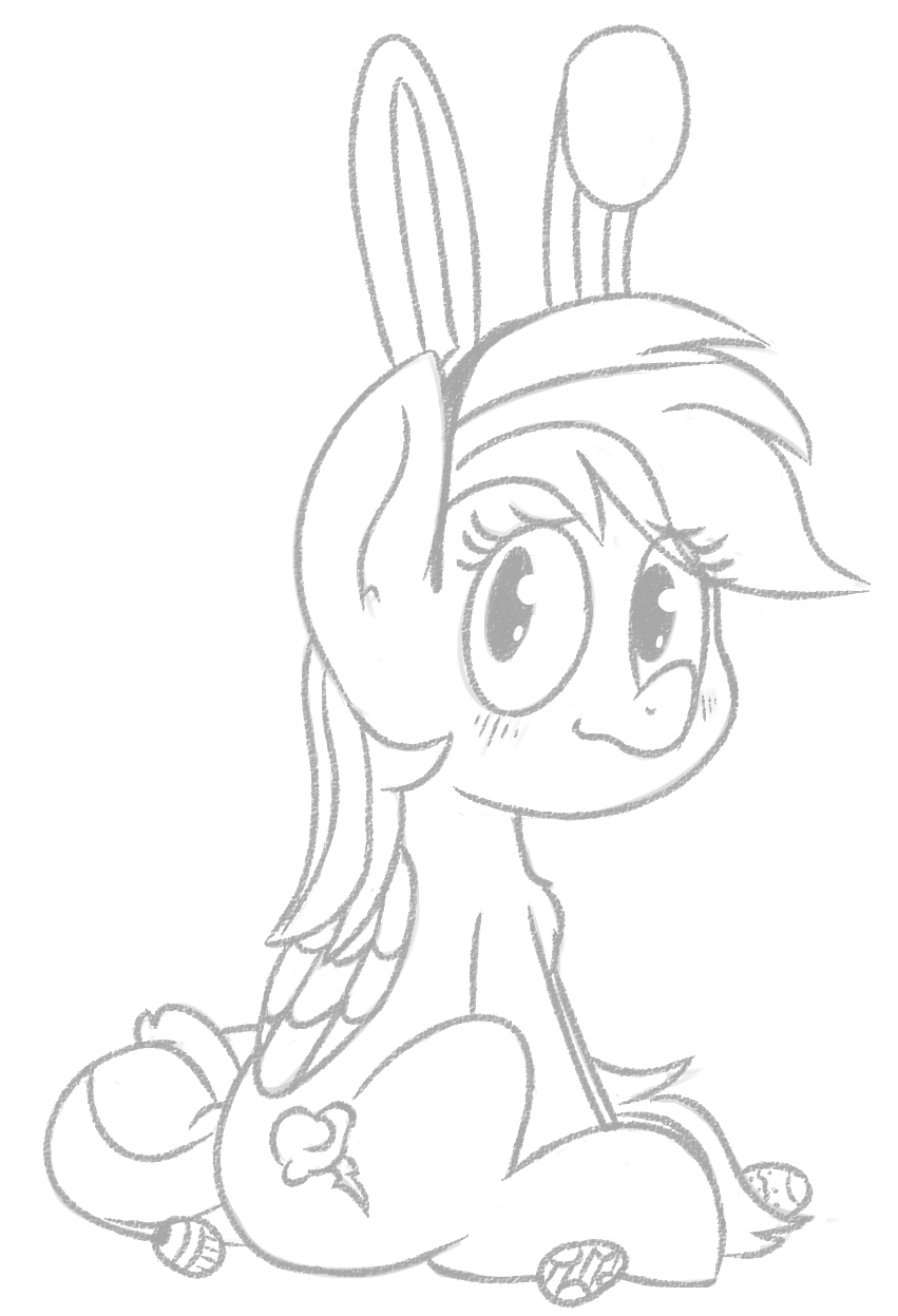 Bunny Ears Drawing at GetDrawings | Free download