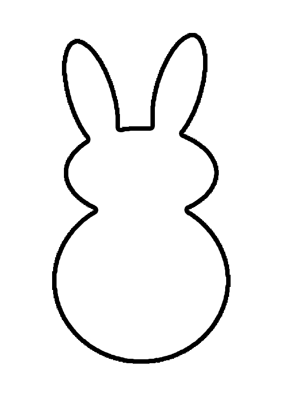 Simple Rabbit Outline Drawing - ezzeyn