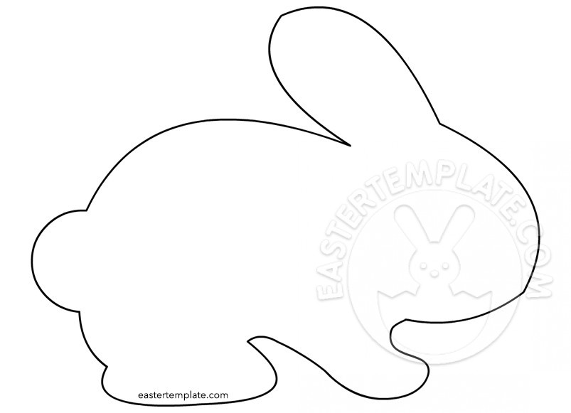 Animal Bunny Silhouette Coloring Pages for Adult