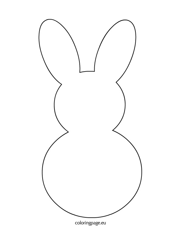 Bunny Outline Free Printable