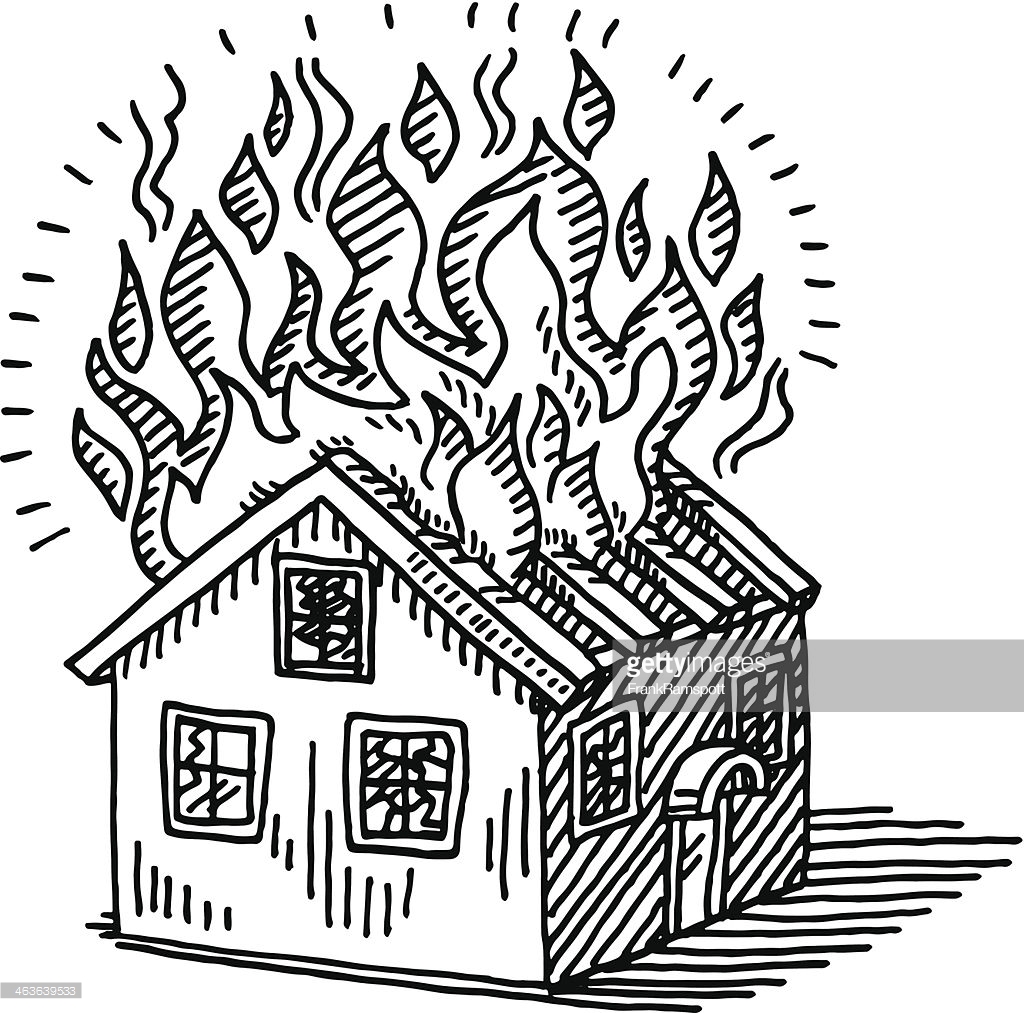 Burning House Drawing at GetDrawings Free download