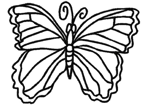 Butterfly Outline Drawing at GetDrawings | Free download