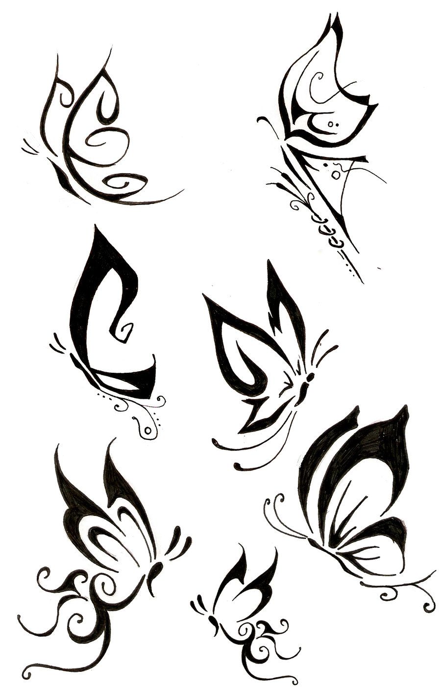 Butterfly Tattoo Drawing at GetDrawings | Free download