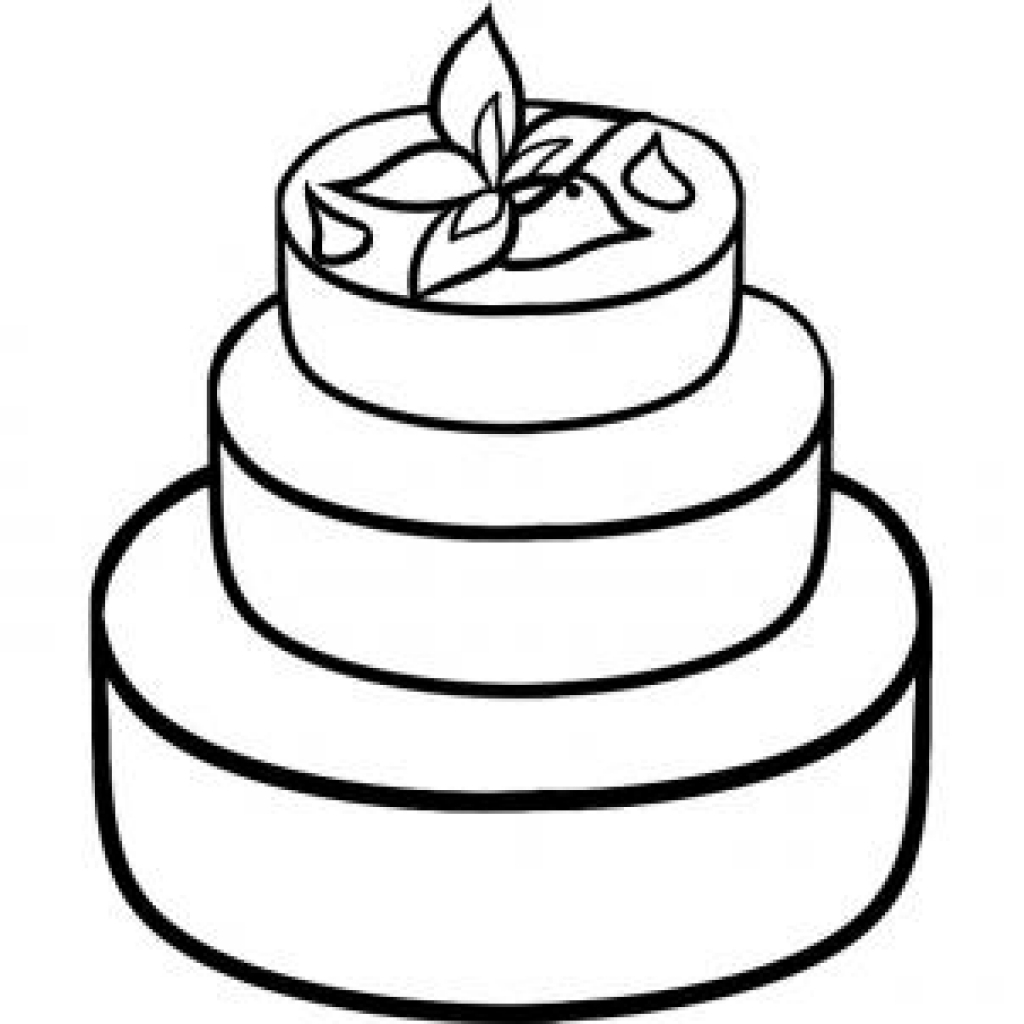 Эскиз торта рисунок с цветами