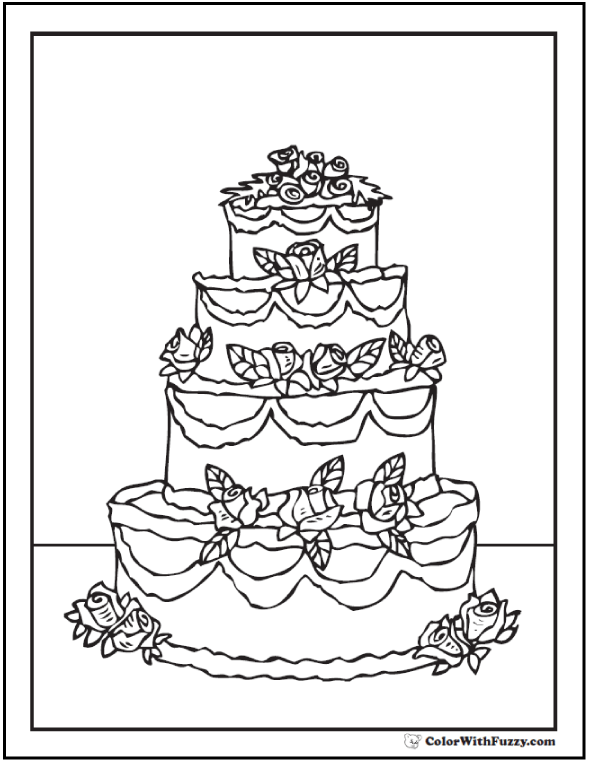 Cake Drawing Template at GetDrawings | Free download