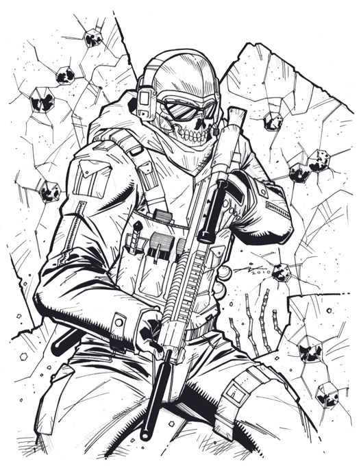 Call Of Duty Ghosts Drawing at GetDrawings | Free download