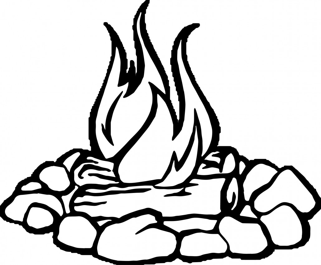 Camp Fire Drawing at GetDrawings | Free download