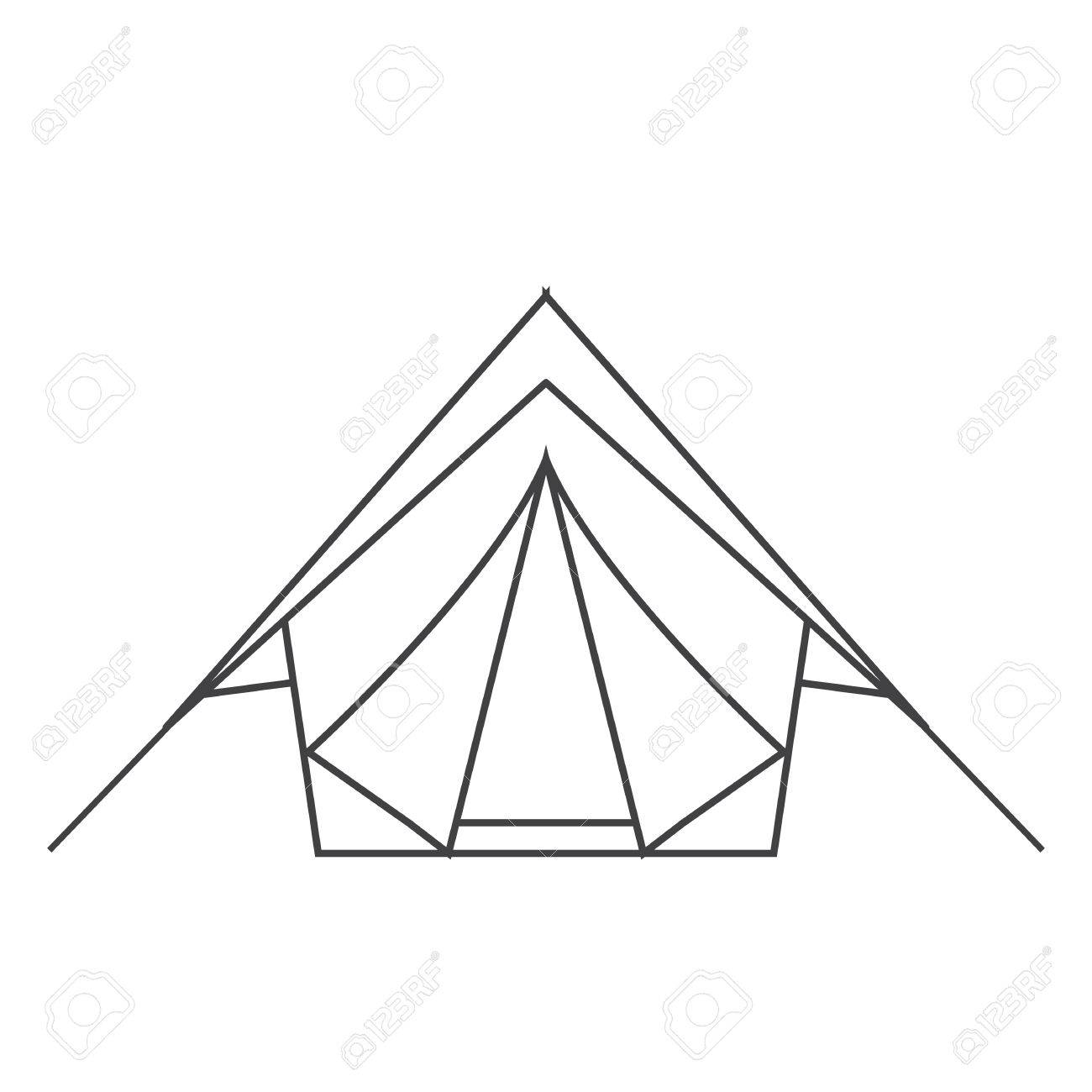 Camping Tent Drawing at GetDrawings | Free download