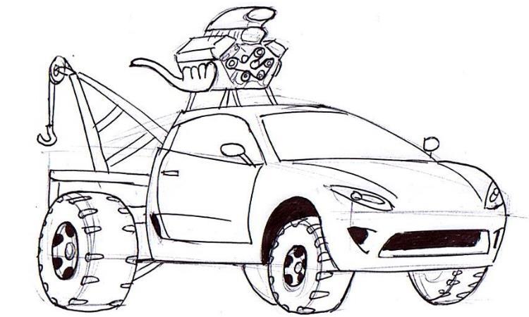 Car Engine Drawing at GetDrawings | Free download