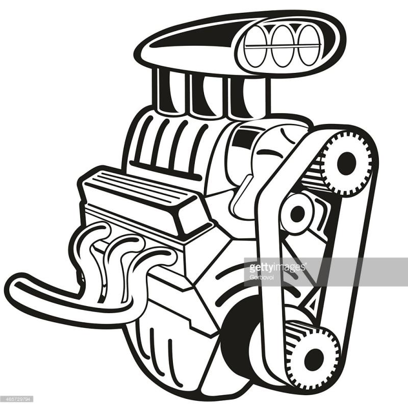 Car Engine Drawing at GetDrawings | Free download