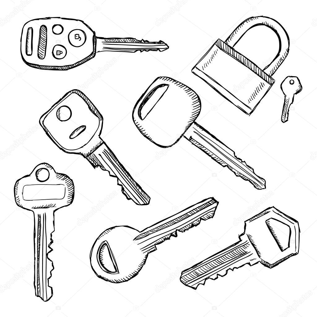 Car Key Drawing at GetDrawings | Free download