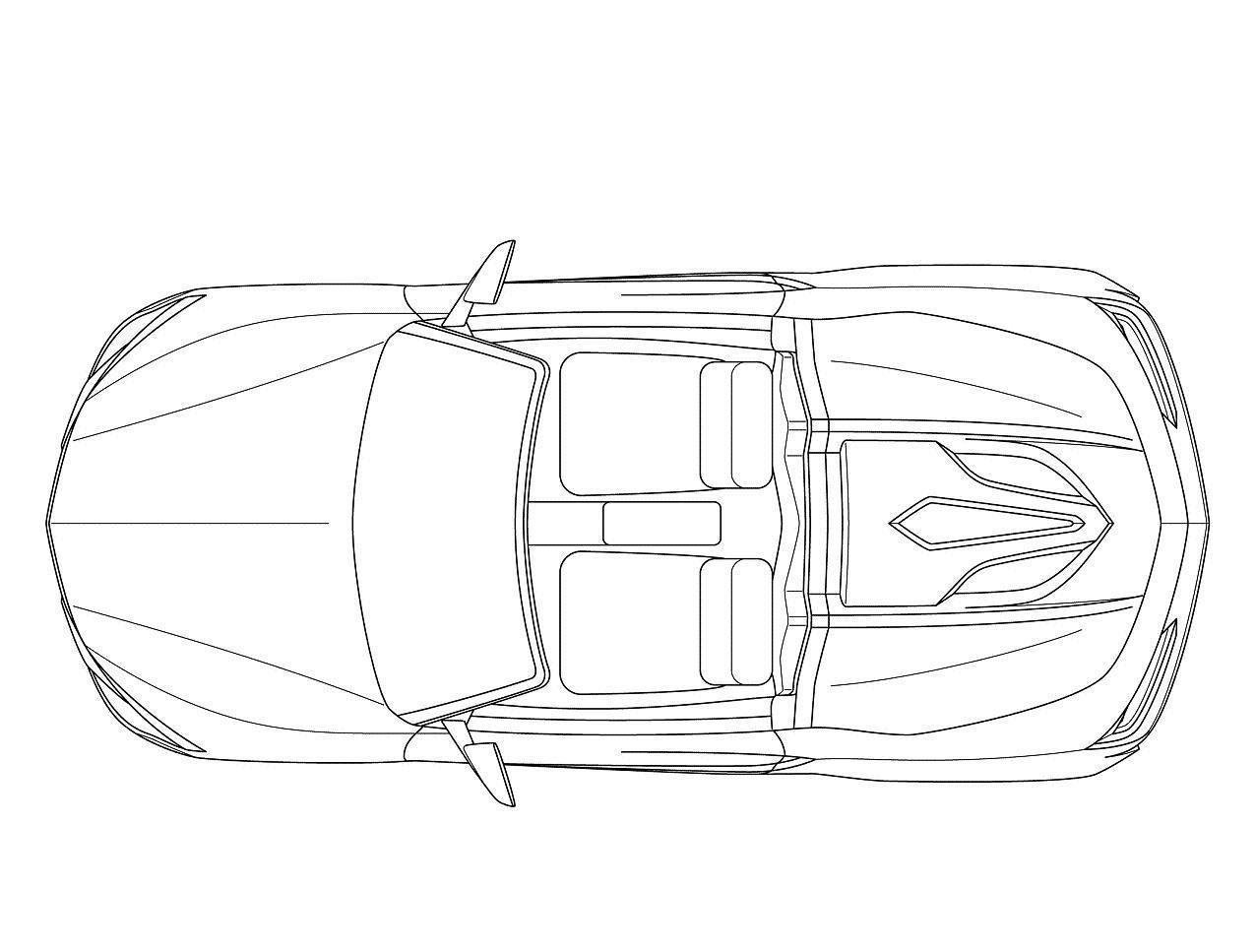 Car Sketch Top View at Explore collection of Car