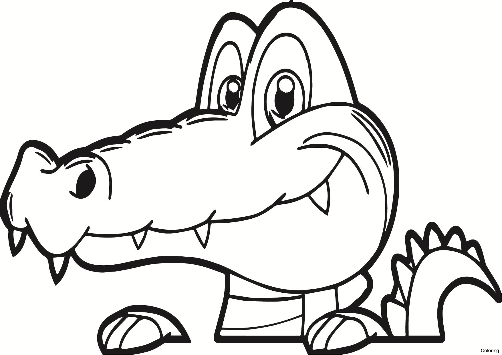 Cartoon Alligator Drawing at GetDrawings | Free download