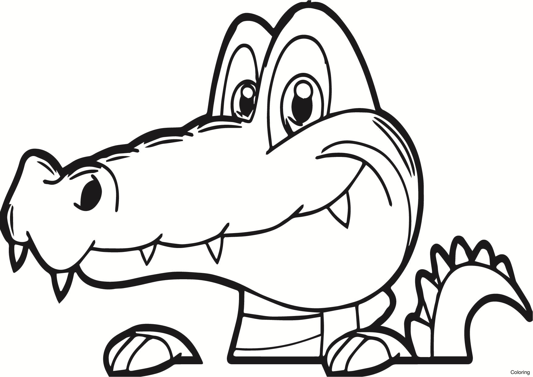 Cartoon Alligator Drawing At GetDrawings Free Download