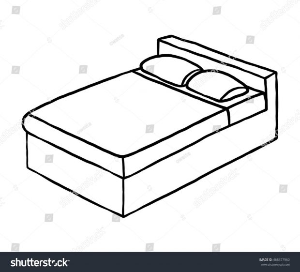 Cartoon Bed Drawing at GetDrawings | Free download