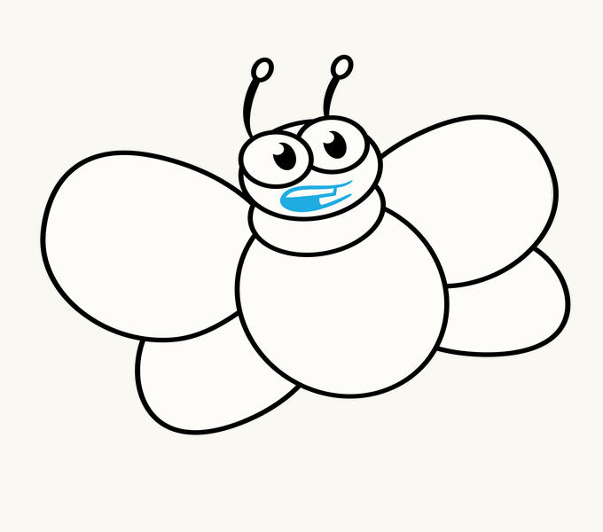 Cartoon Bee Drawing at GetDrawings | Free download