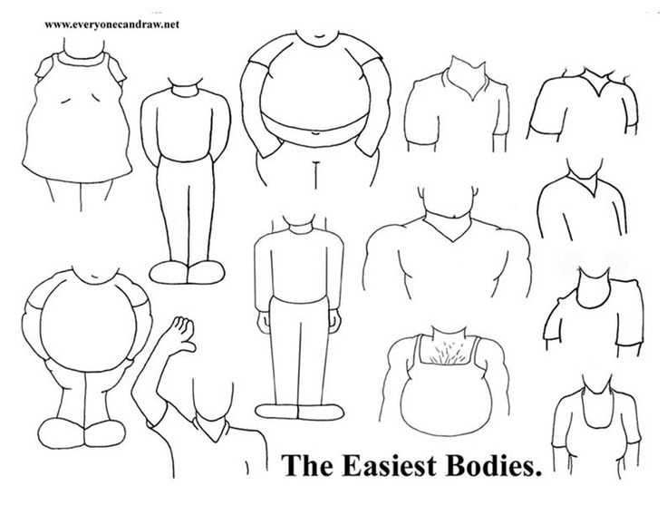 Cartoon Bodies Drawing at GetDrawings | Free download