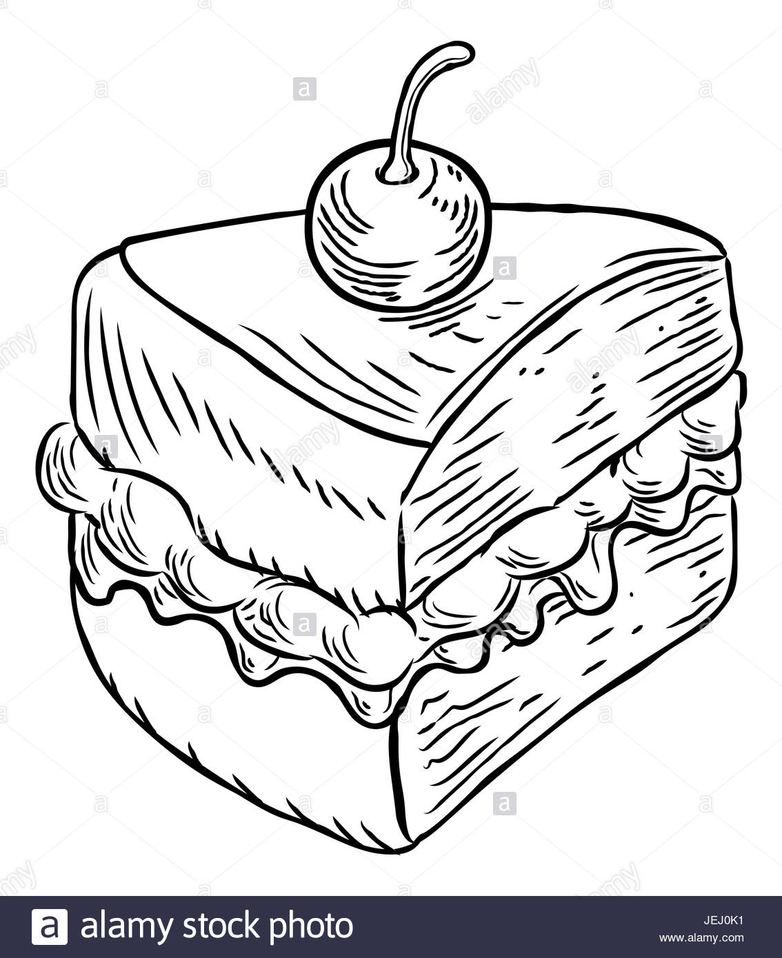 Featured image of post Cartoon Slice Of Cake Drawing