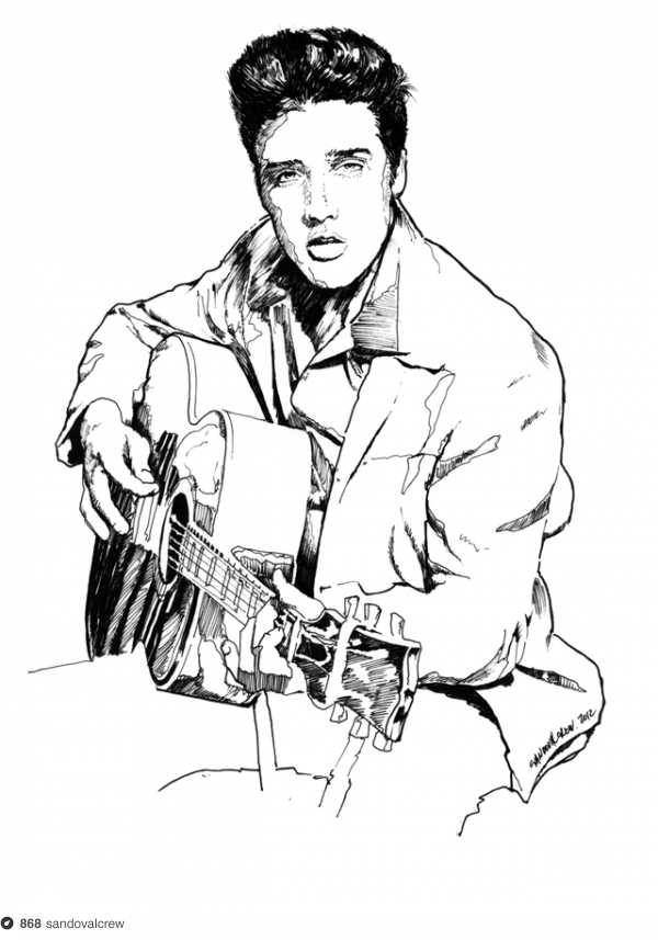 Cartoon Drawing Of Elvis at GetDrawings Free download