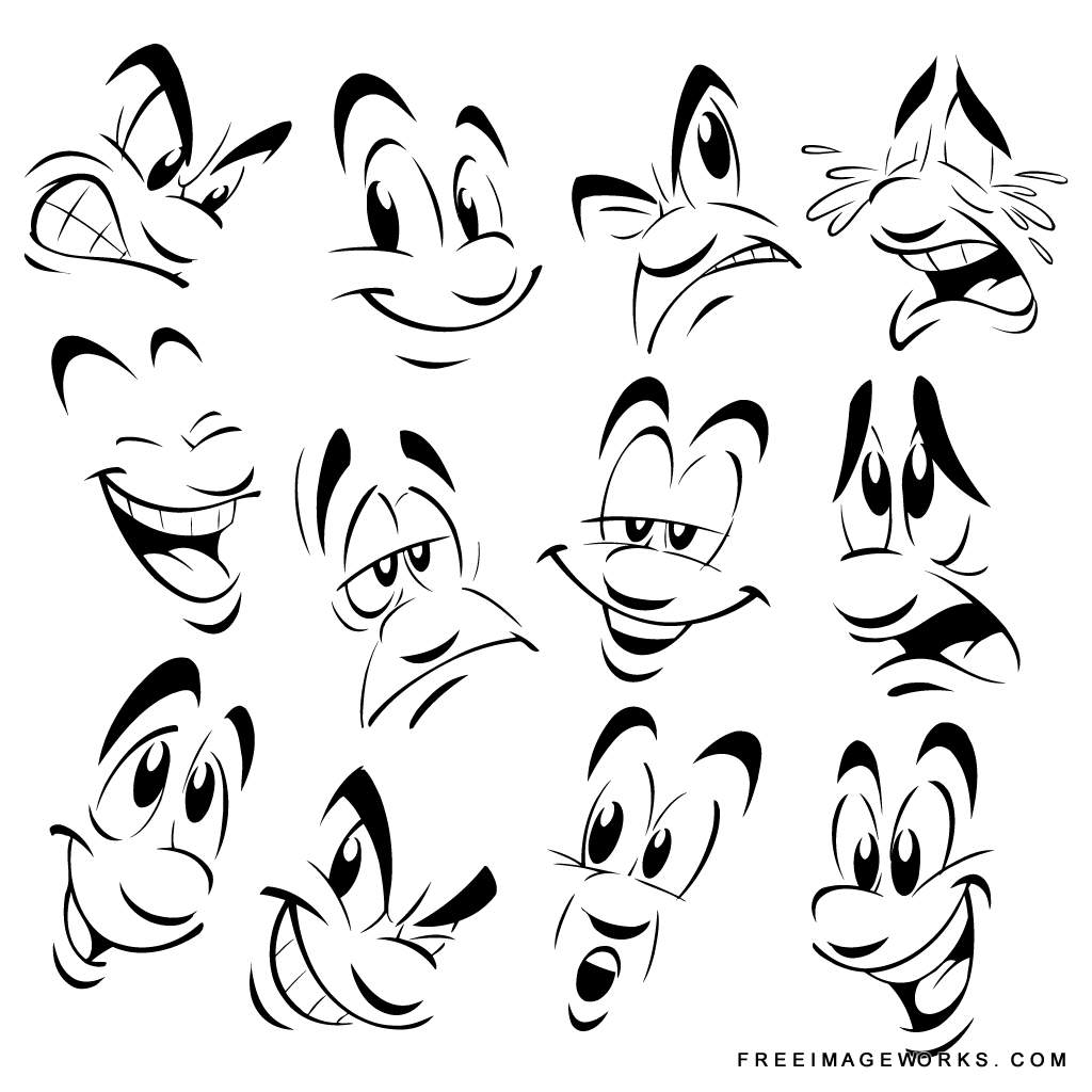 Cartoon Expressions Drawing at GetDrawings | Free download