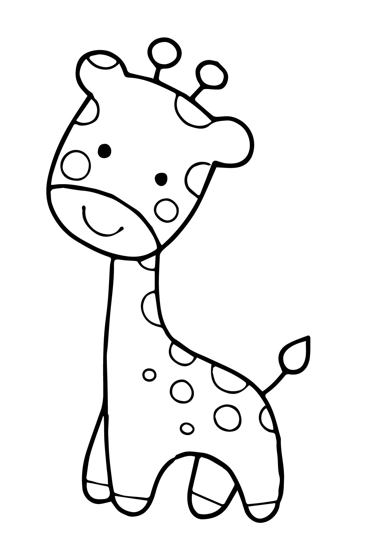 Cartoon Giraffe Drawing at GetDrawings | Free download