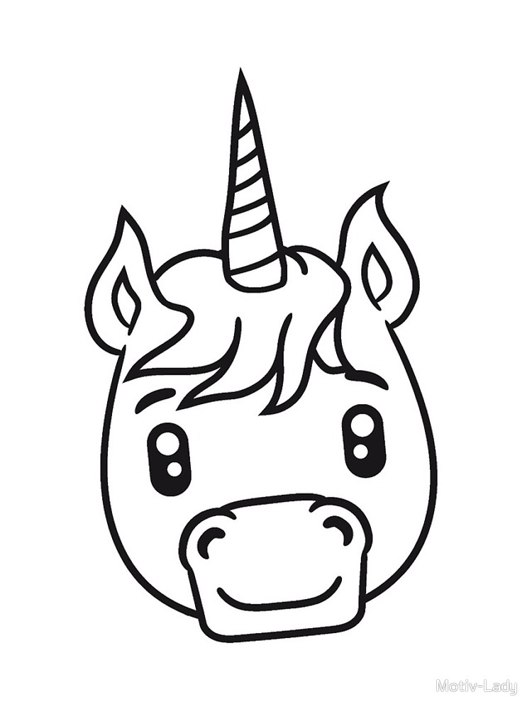 Unicorn Face Cartoon Drawing لم يسبق له مثيل الصور Tier3 Xyz