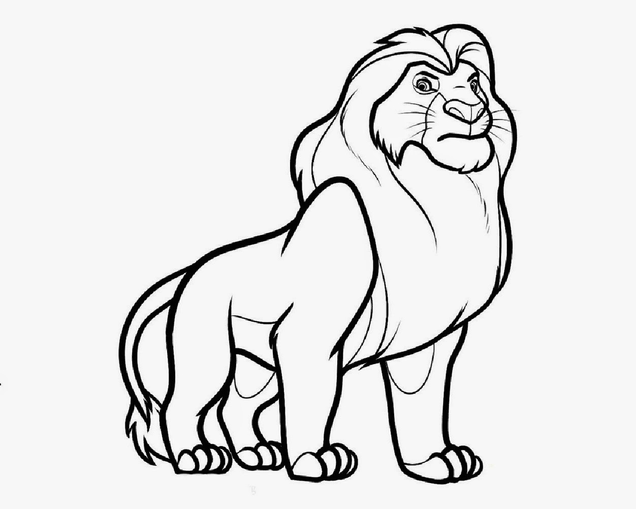 Cartoon Lion Face Drawing at GetDrawings | Free download