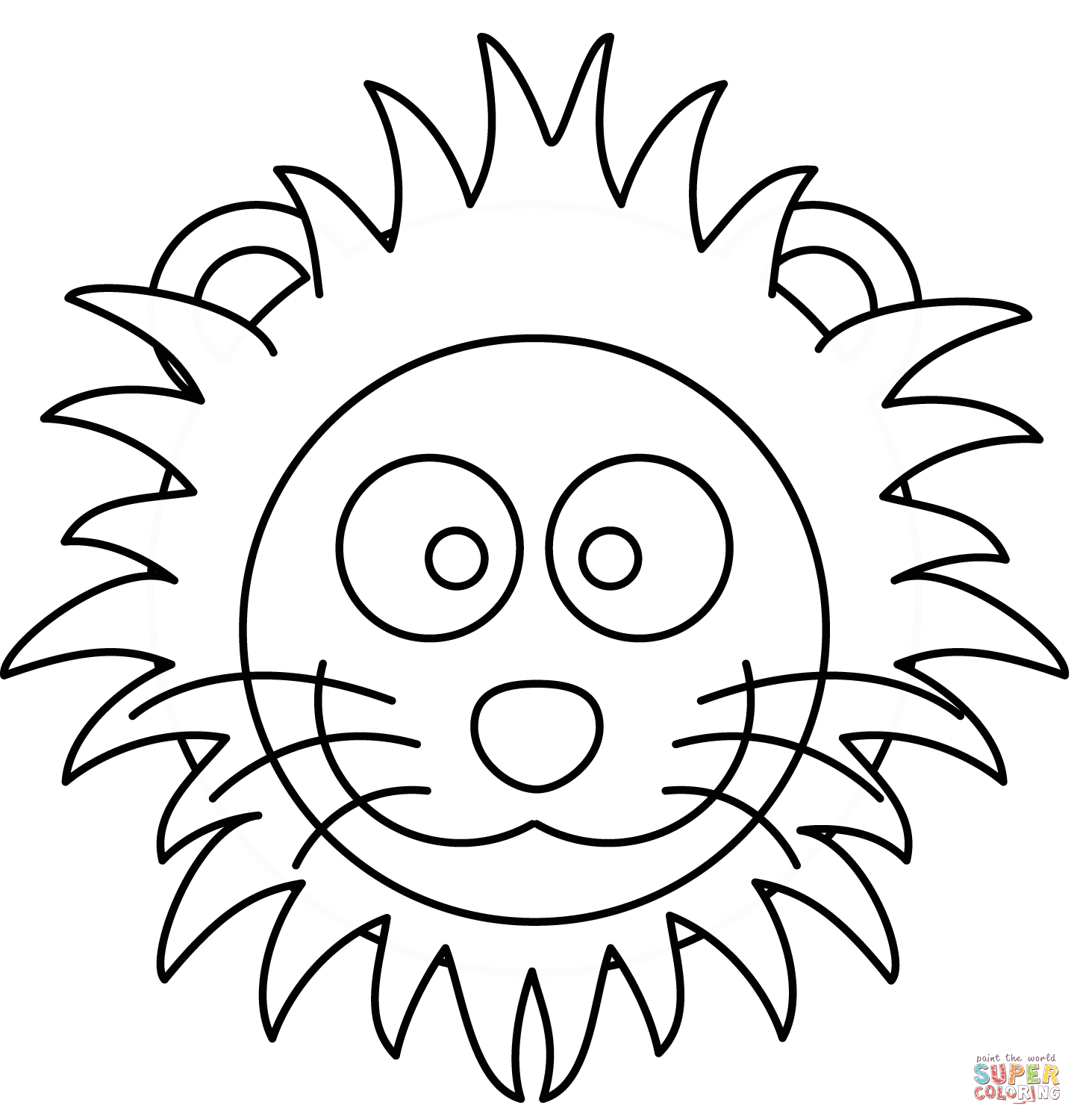 Cartoon Lion Face Drawing at GetDrawings | Free download