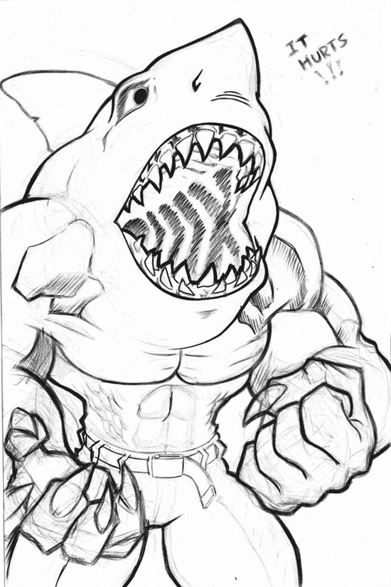 Search for SHARKS drawing at GetDrawings.com